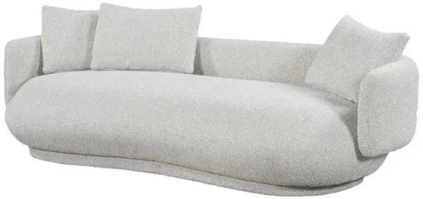 Ava Curved Sofa, Oyster Beige Performance
