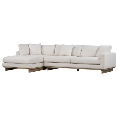 Mia Sectional Chaise - Ivory - Comfortable, Sturdy, Stylish