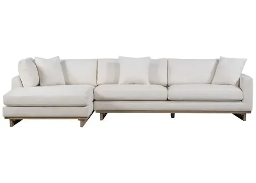 Mia Sectional Chaise - Ivory - Comfortable, Sturdy, Stylish