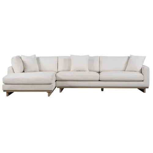 Mia Sectional Chaise - Ivory - Comfortable, Sturdy, Stylish