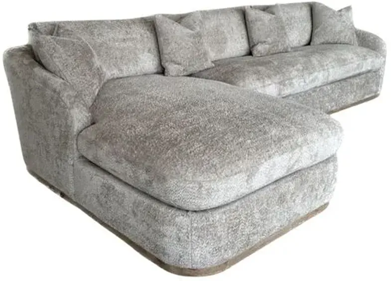 Amelia Sectional Chaise - Gray - Comfortable, Sturdy, Stylish