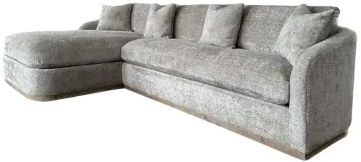 Amelia Sectional Chaise - Gray - Comfortable, Sturdy, Stylish