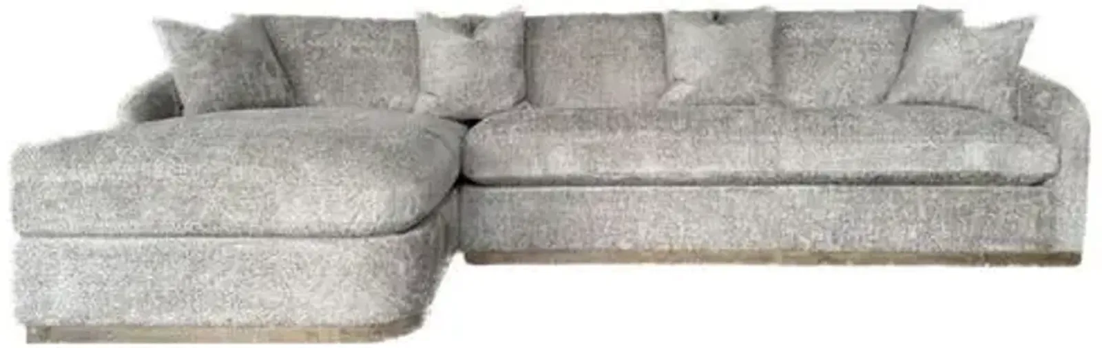 Amelia Sectional Chaise - Gray - Comfortable, Sturdy, Stylish