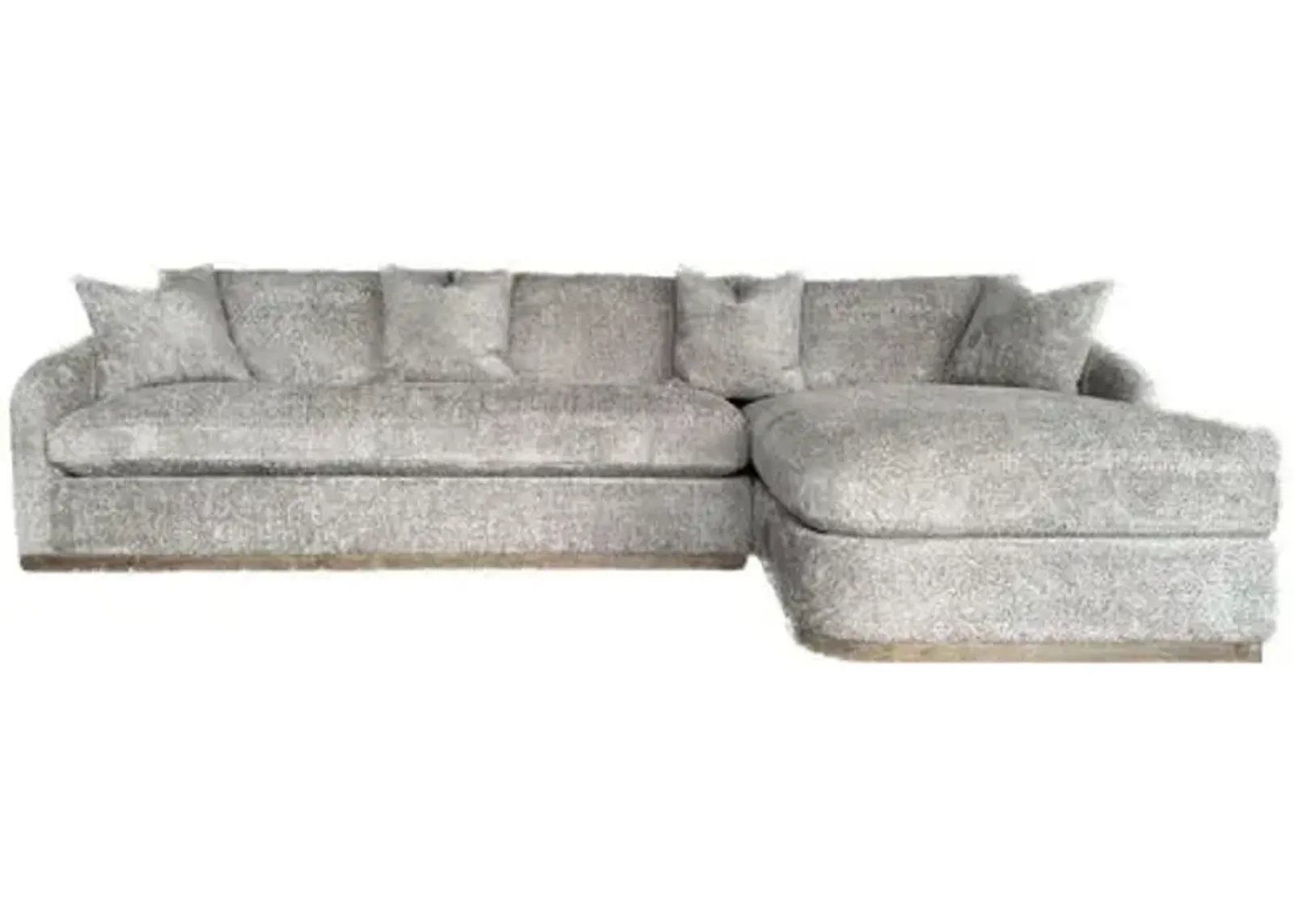 Amelia Sectional Chaise - Gray - Comfortable, Sturdy, Stylish