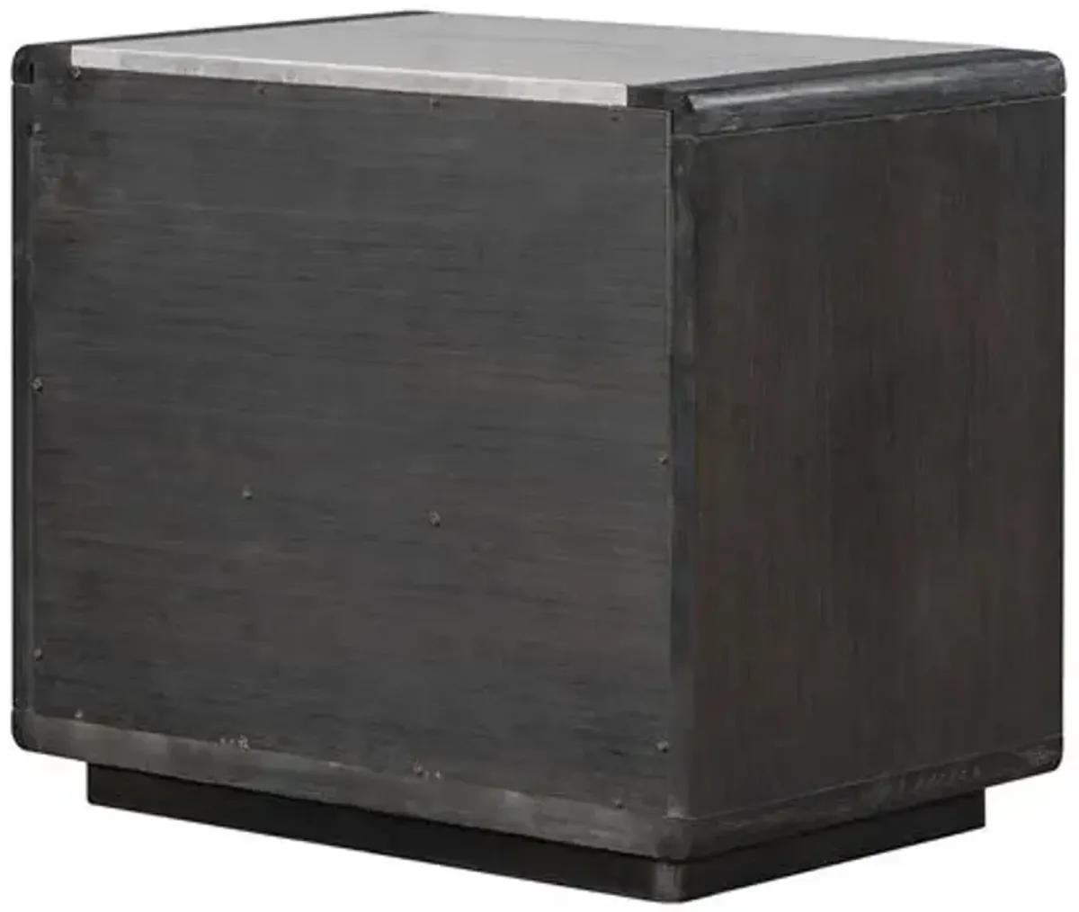 Aiden One Drawer Nightstand - Dark Cinder