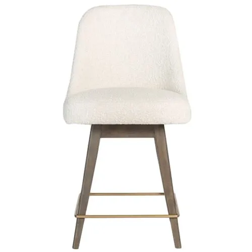 Henry Bar Stool - Warm Cotton - Ivory