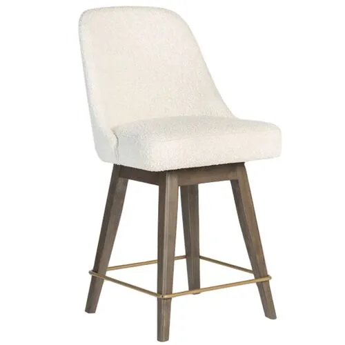 Henry Bar Stool - Warm Cotton - Ivory