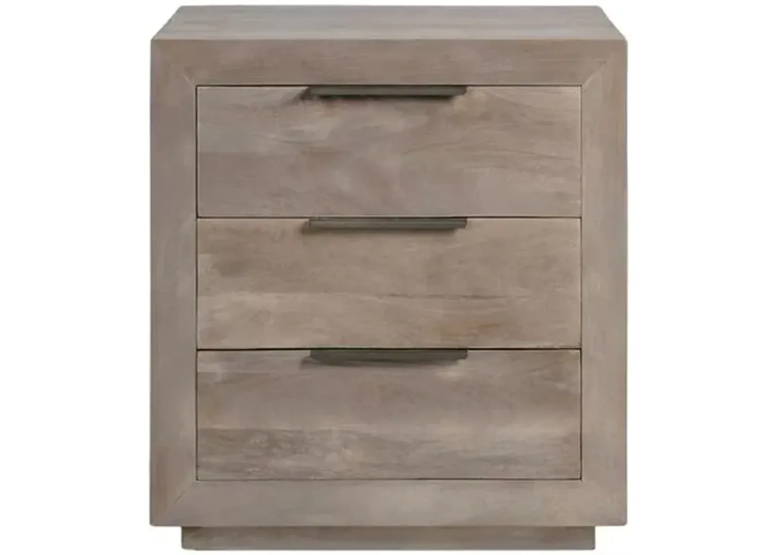 Abigail Three Drawer Nightstand - Misted Ash