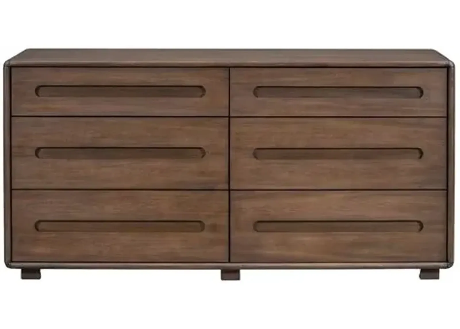 Benjamin 6-Drawer Dresser - Modern Mocha - Brown