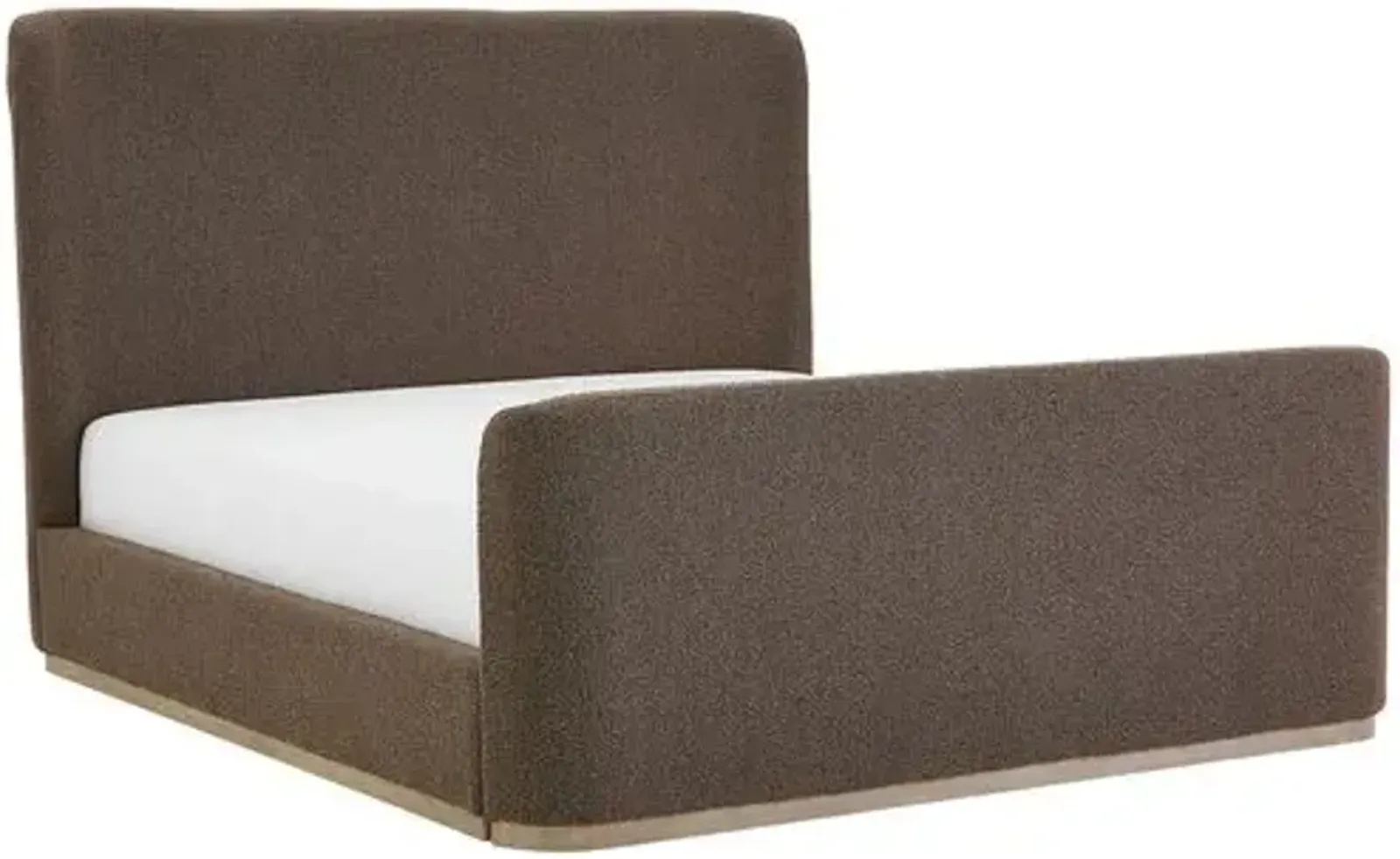 Daniel Bed - River Stone Boucle - Brown