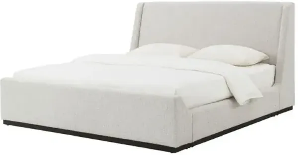 Evelyn Upholstered Bed - Smoke Gray Performance