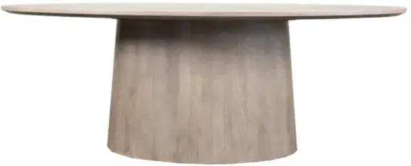 Samuel 84" Oval Dining Table, Misted Ash