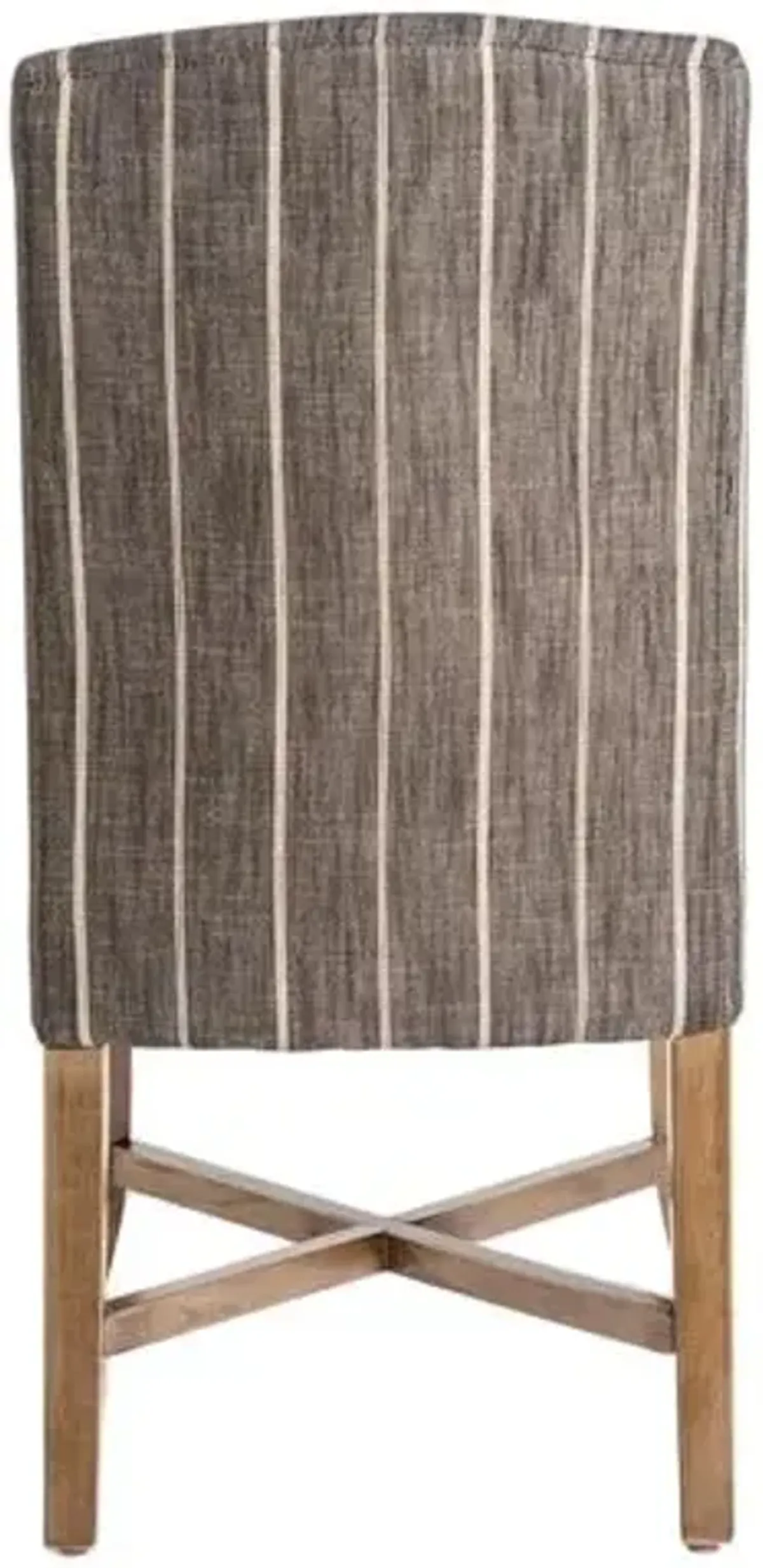 Samuel Dining Chair - Revere Dusk Stripe - Gray