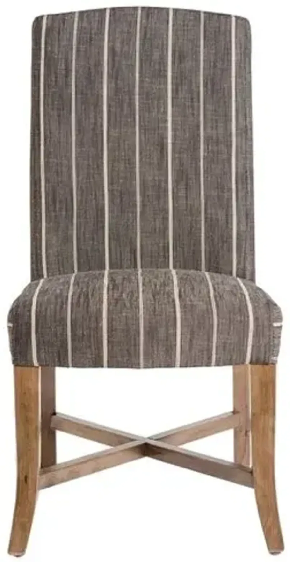 Samuel Dining Chair - Revere Dusk Stripe - Gray