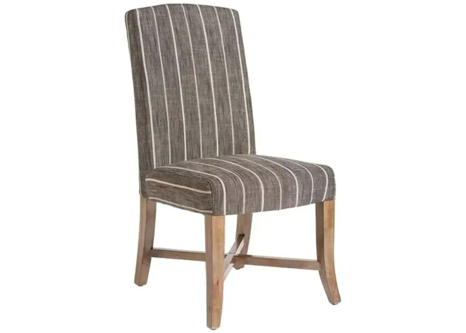 Samuel Dining Chair - Revere Dusk Stripe - Gray