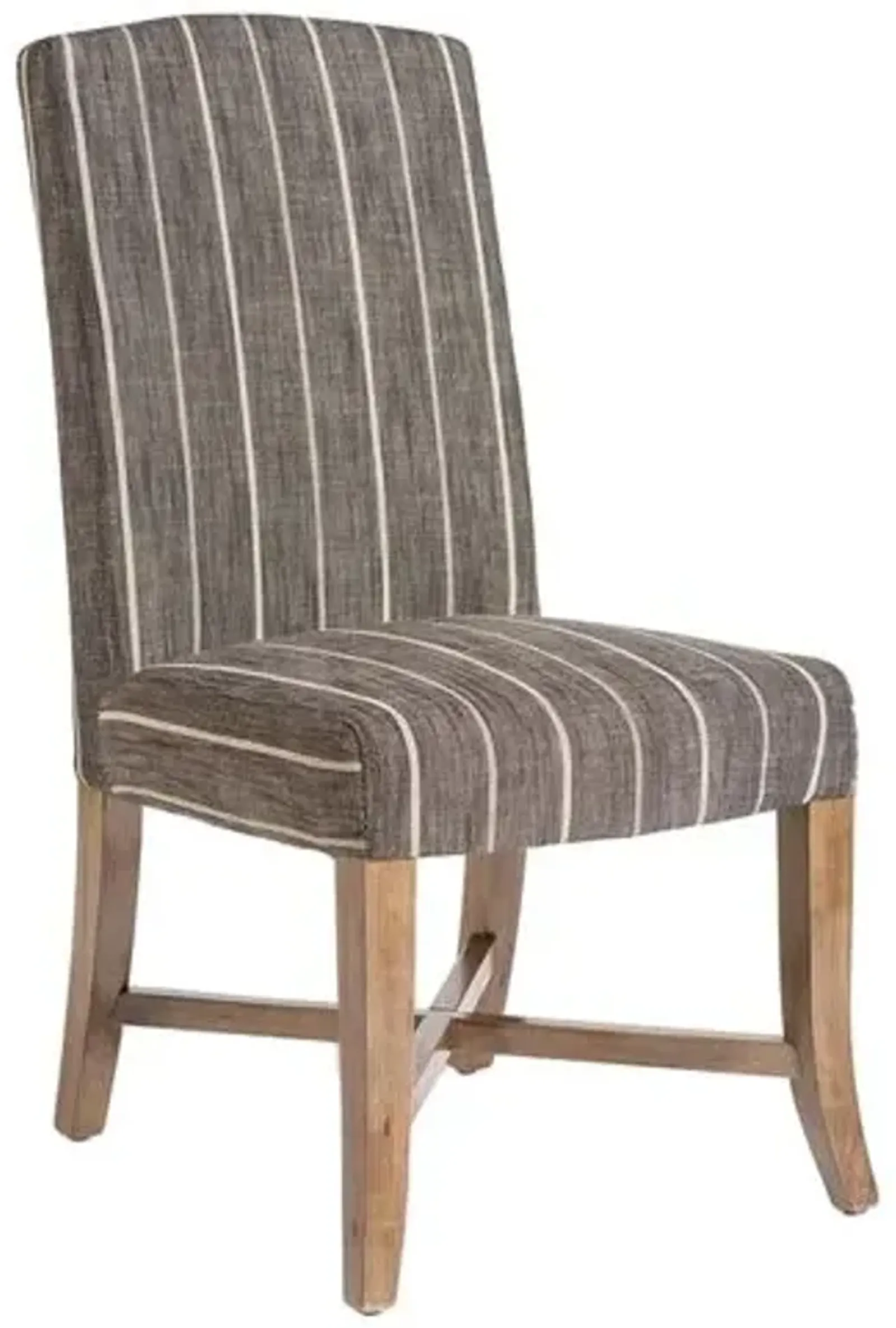 Samuel Dining Chair - Revere Dusk Stripe - Gray