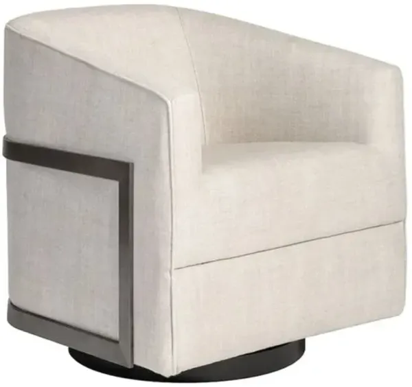 Penelope Swivel Chair - Everest Frost Performance