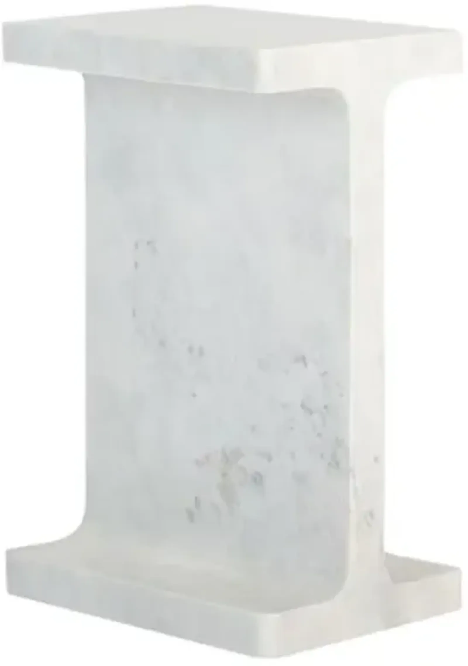 Ryan End Table - Polar White Marble