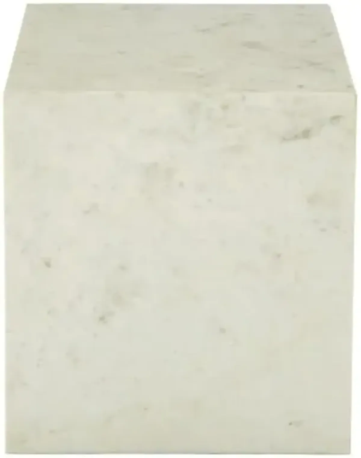 Brooklyn End Table - Polar White Marble