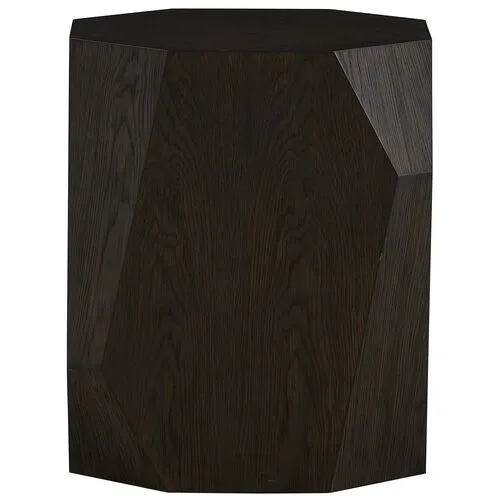 Stella End Table - Dark Cinder - Brown