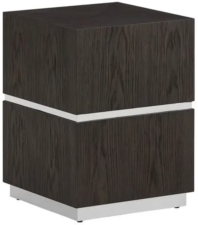 Aaron End Table - Brown