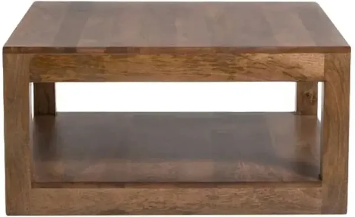 Andrew Square Coffee Table - Brindled Ash