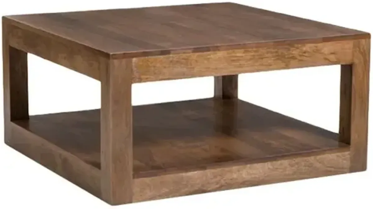 Andrew Square Coffee Table - Brindled Ash