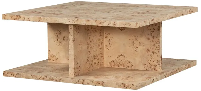 Ariana Coffee Table, Toasted Burl