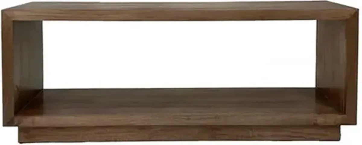 Avery Console Table - Light Ash - Brown