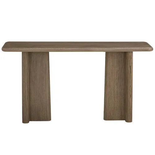 David Console Table - Dusted Stone - Brown