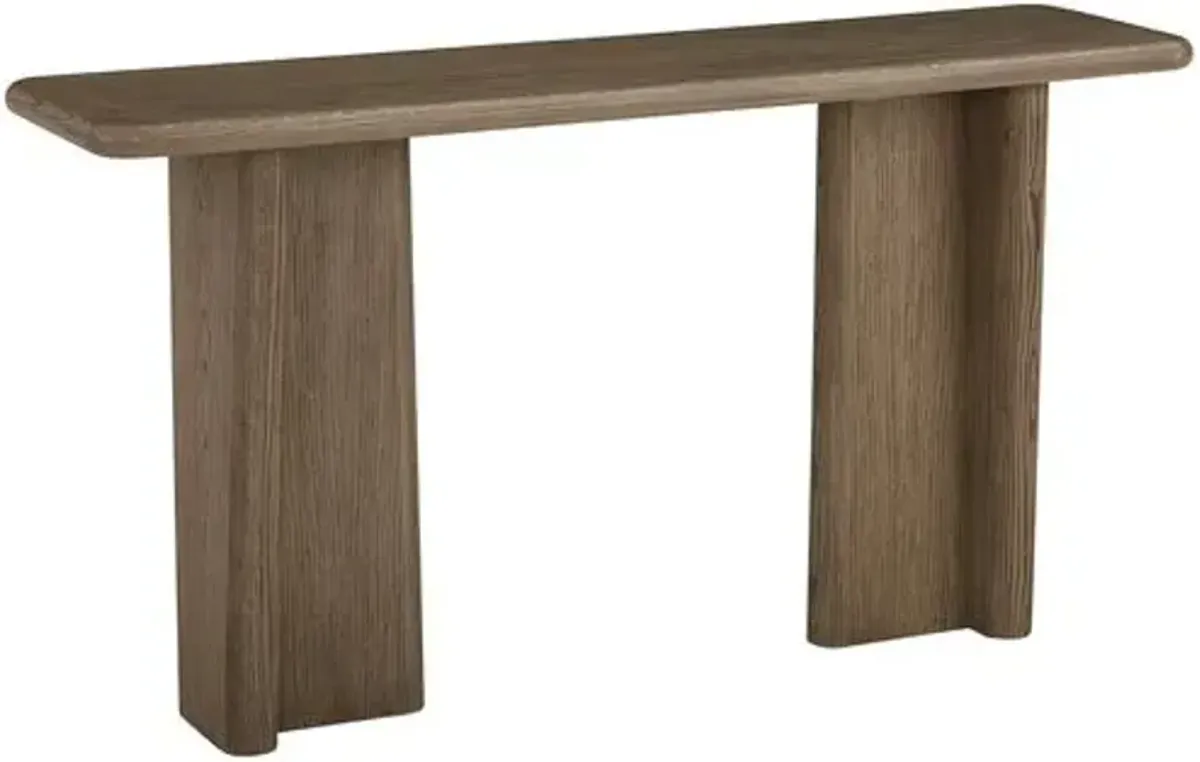 David Console Table - Dusted Stone - Brown