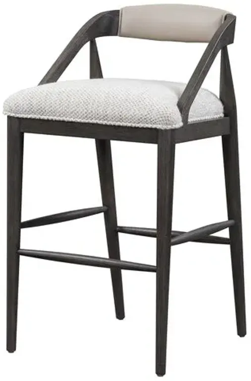 Isaiah Bar Stool - Frothed Latte - Gray