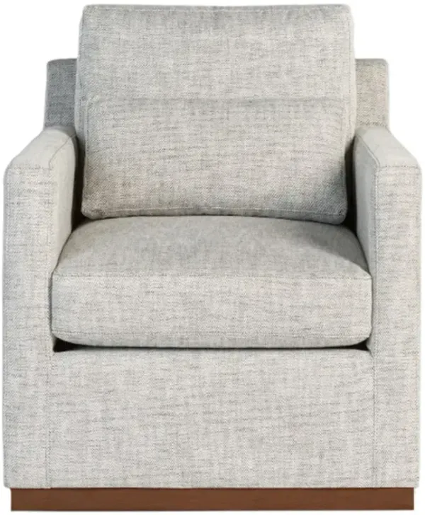 Mila Swivel Chair, Peppered Slate