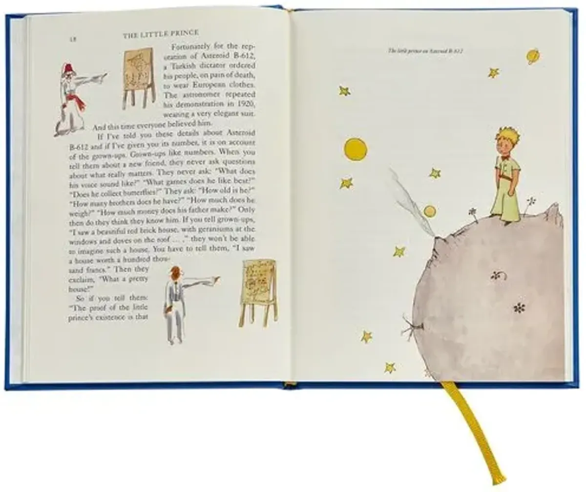 The Little Prince Book - Leather - Blue