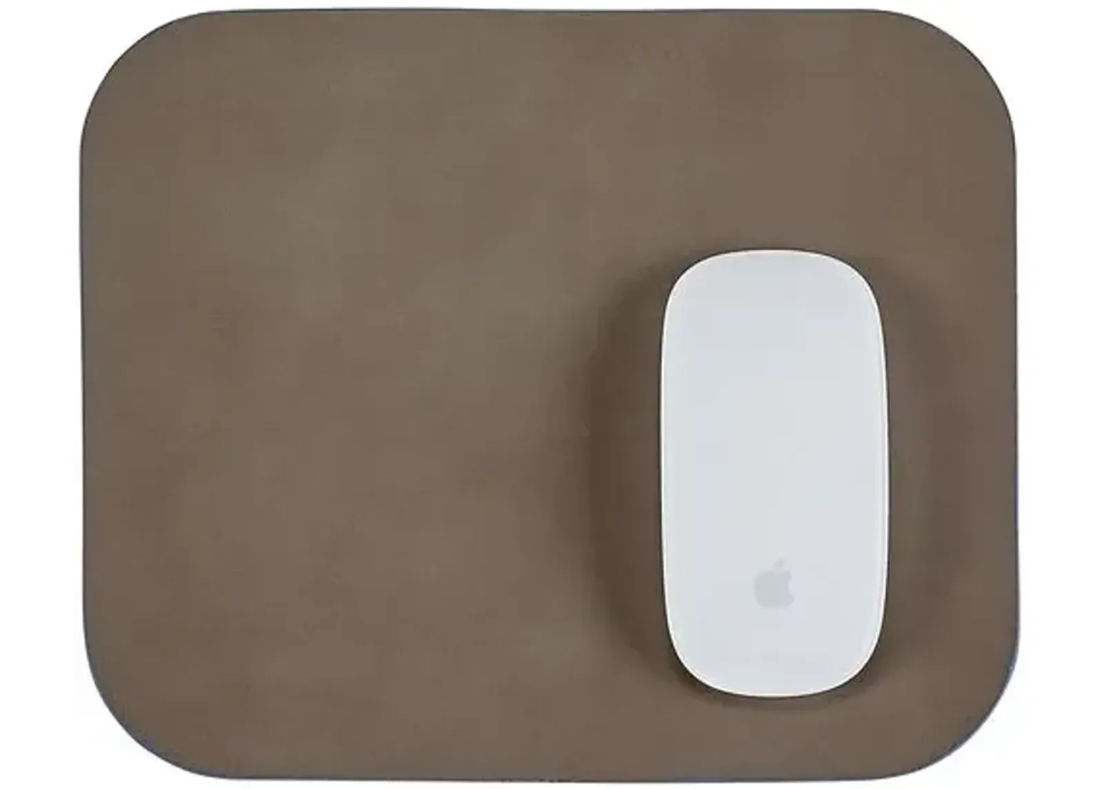 Italian Leather Double Sided Mouse Pad - Black