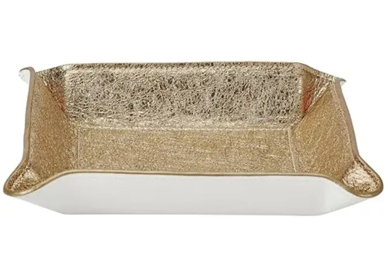 Leather Catchall - Gold