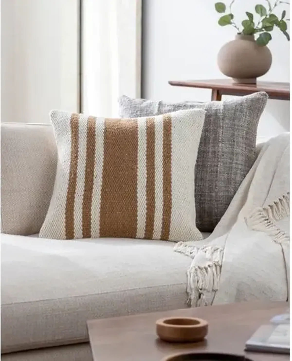 Wyatt Stripe Wool Pillow