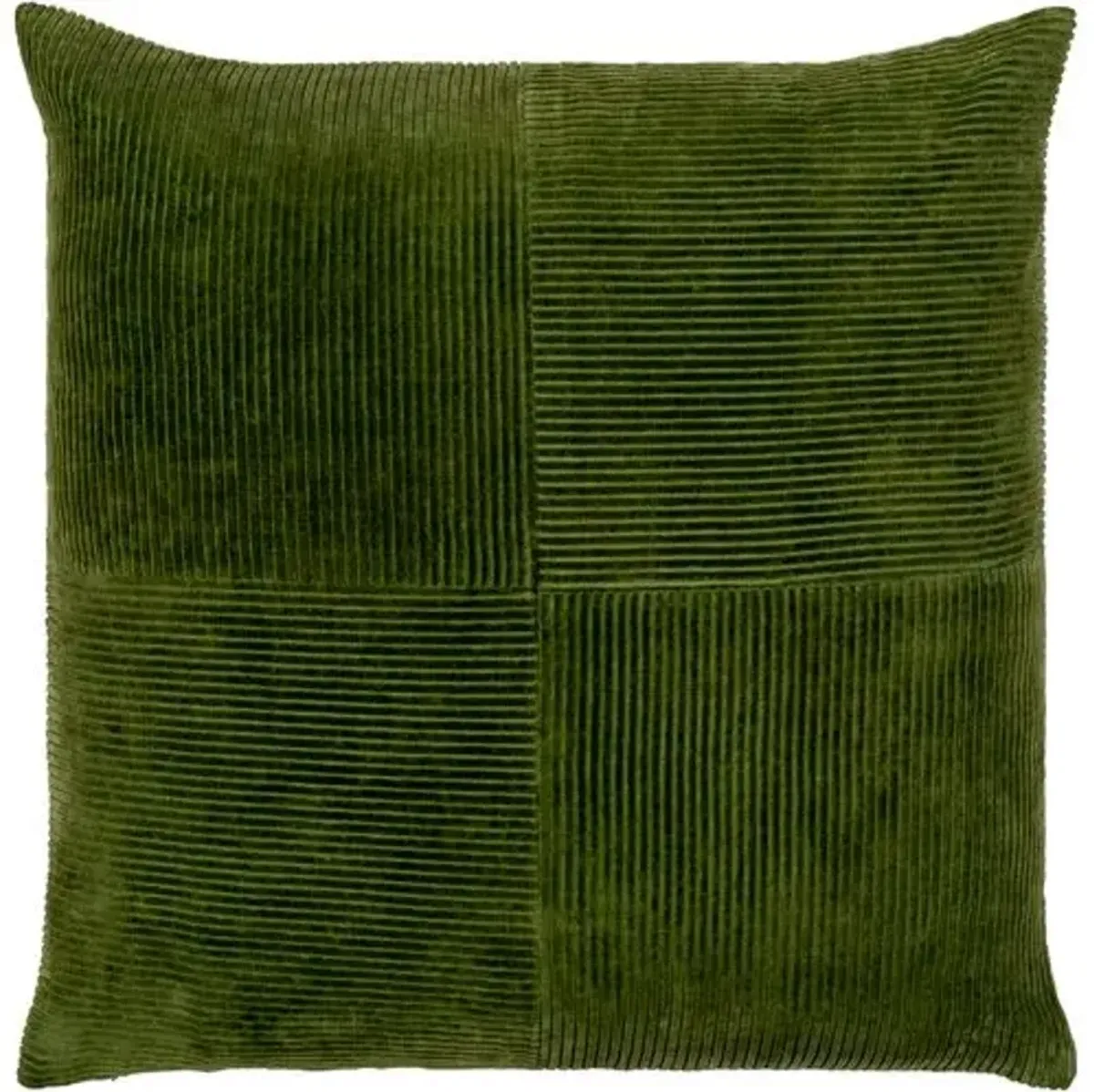 Corduroy Quarters Velvet Pillow