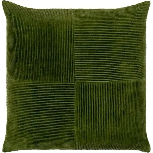 Corduroy Quarters Velvet Pillow