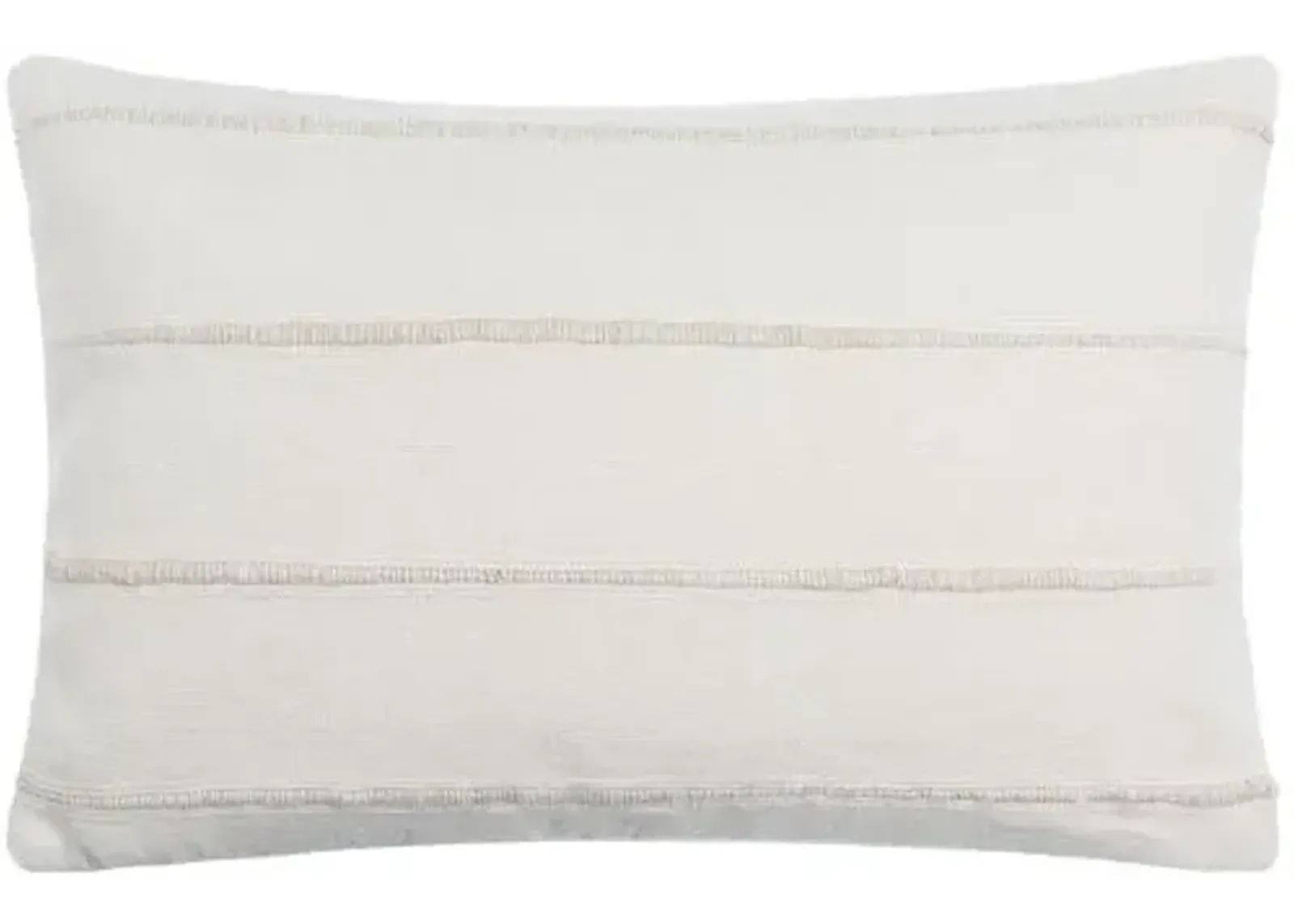 Charleston 14x22 Lumbar Pillow - Ivory Stripe