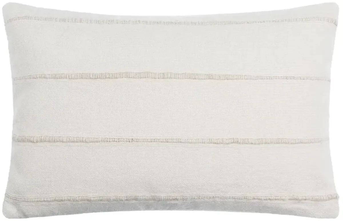 Charleston Pillow, Ivory Stripe