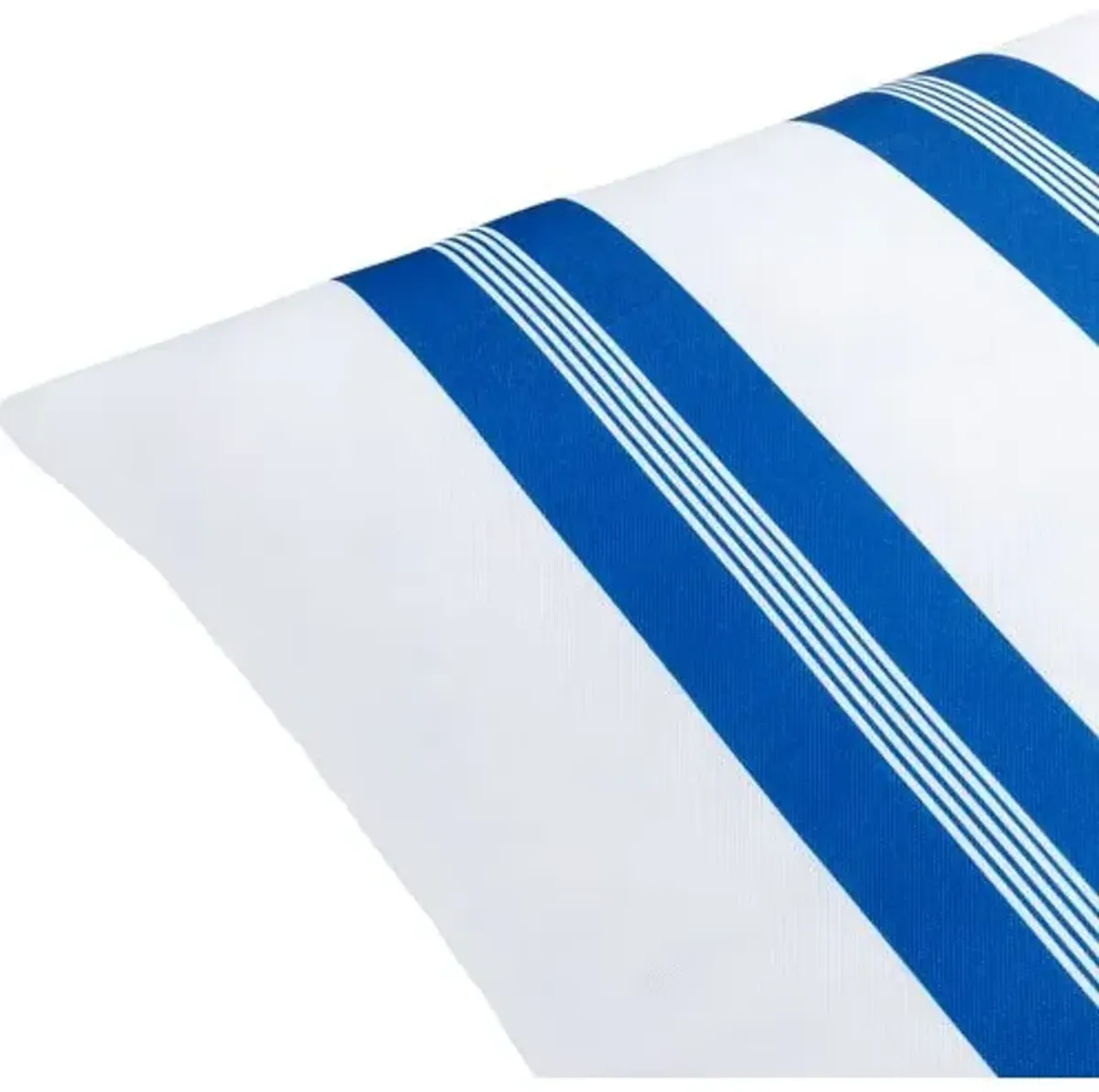 Classic Stripe Indoor/Outdoor Pillow - White/Blue