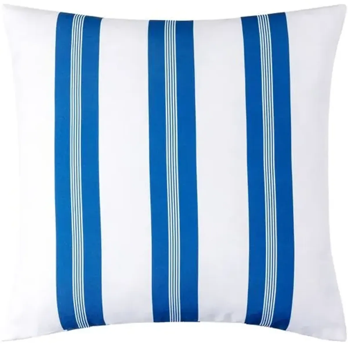 Classic Stripe Indoor/Outdoor Pillow - White/Blue