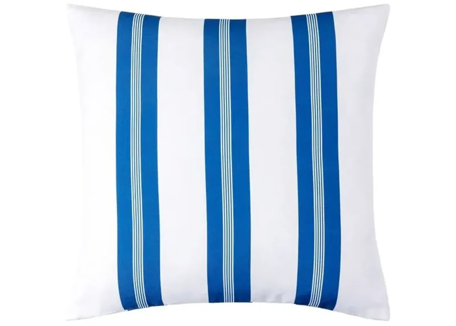 Classic Stripe Indoor/Outdoor Pillow - White/Blue