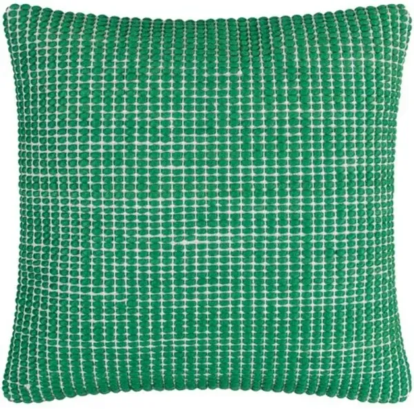 Chunky Grid Wool Pillow