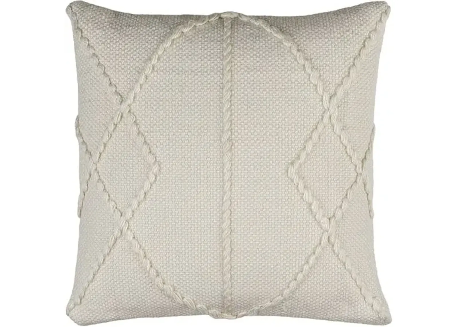 Dortmund Braided Pillow - Ivory