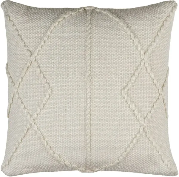 Dortmund Braided Pillow, Ivory