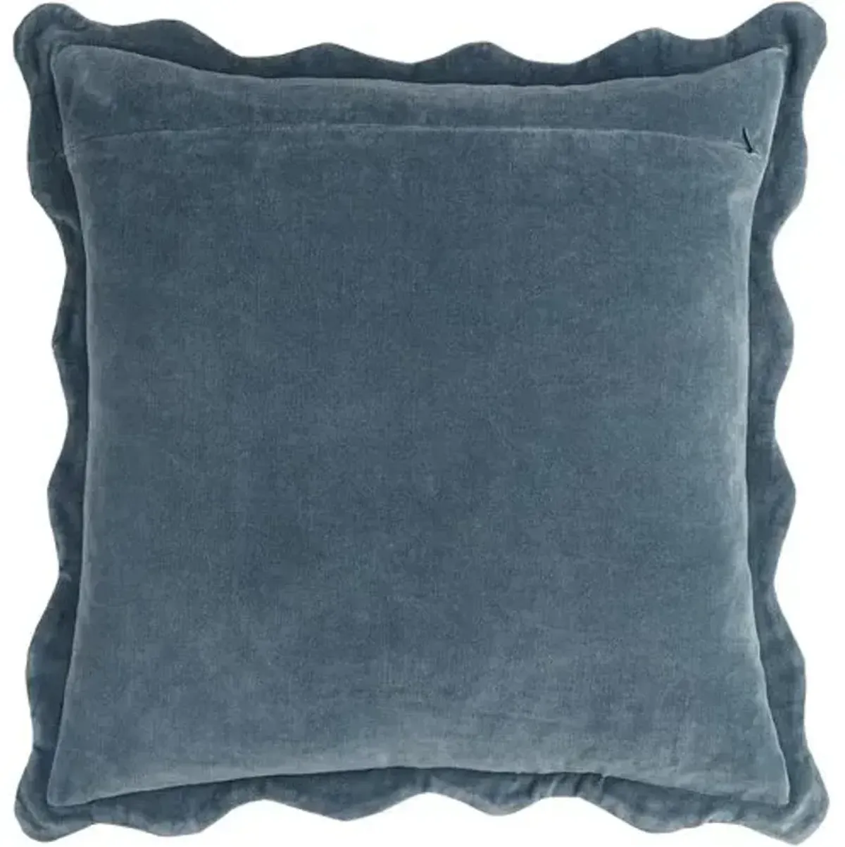 Elfie Scallop Trim Velvet Pillow