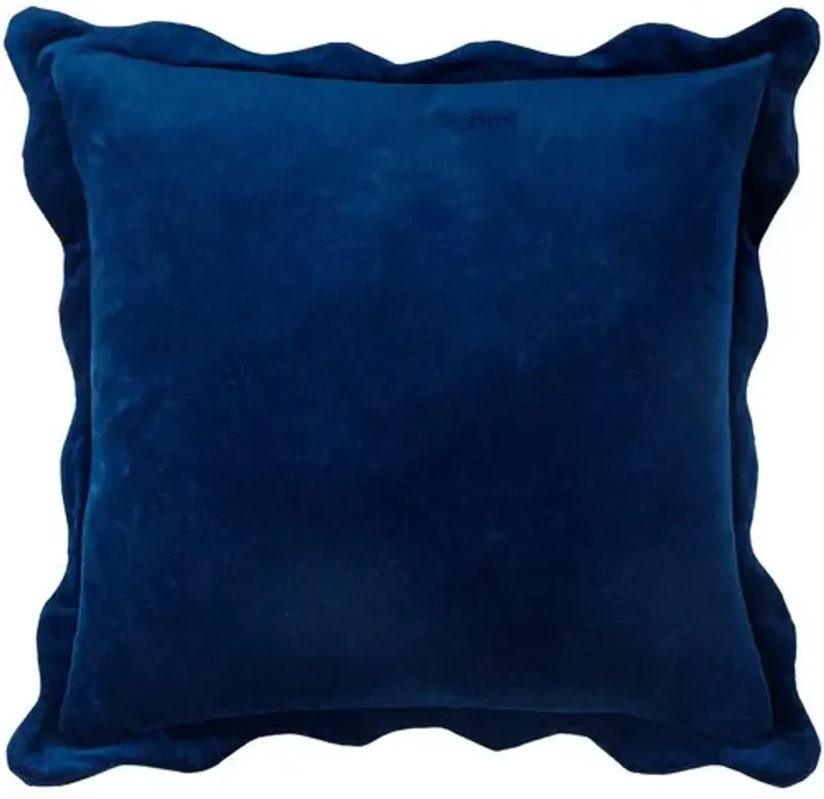 Elfie Scallop Trim Velvet Pillow