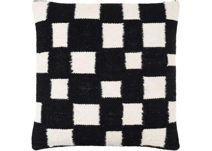 Jacinta Checkered Wool Pillow